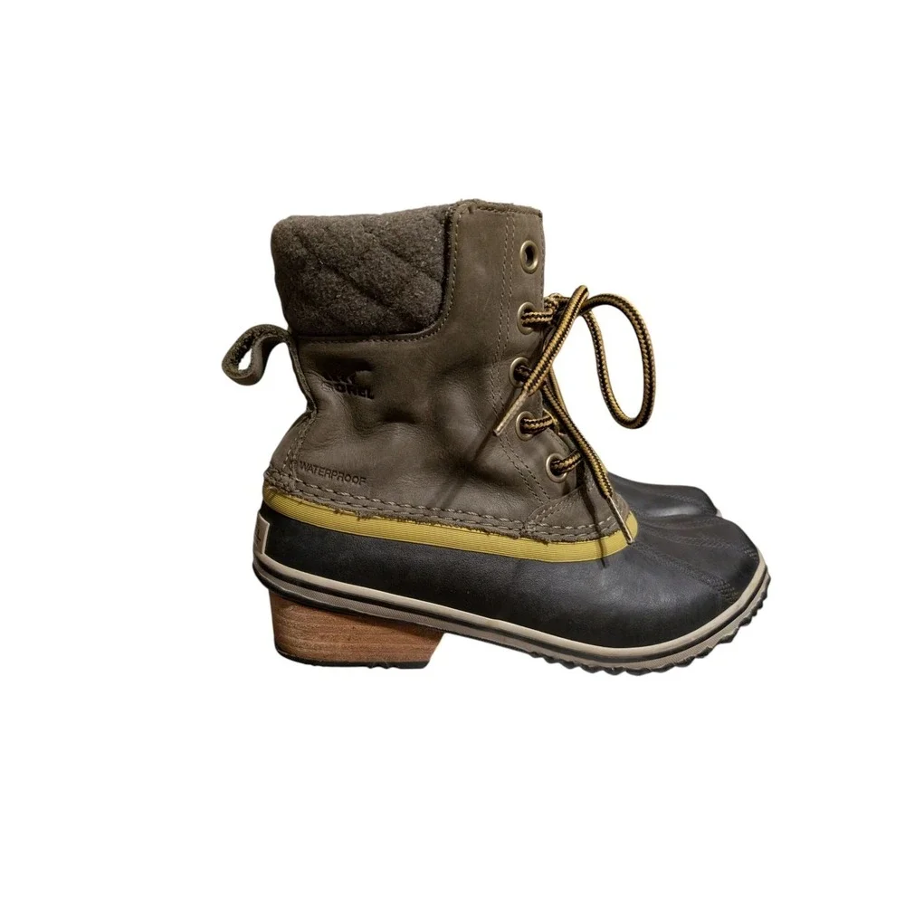 Sorel Slimpack Ii‎ Boots Brown Size 6 Womens